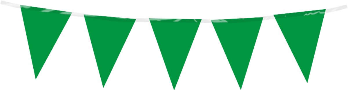 Mini vlaggenlijn | PE | Kleur: Groen | Lengte: 3 meter